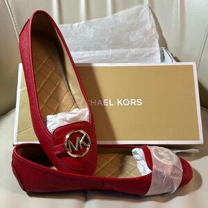 MICHAEL Michael Kors Bright Red Lillie Moc
